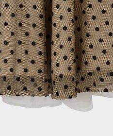 GRACE CONTINENTAL ドットembチュールスカート