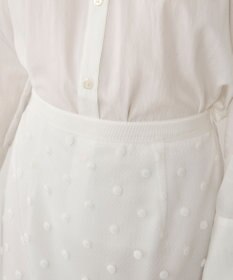 GRACE CONTINENTAL ドットチュールタイトスカート