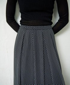 GRACE CONTINENTAL ドットBOXタックスカート