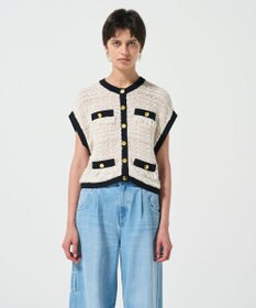 GRACE CONTINENTAL ショートニットベスト