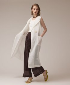 GRACE CONTINENTAL カラミロングジレ ホワイト