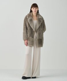 GRACE CONTINENTAL サテンラインイージーパンツ