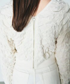 GRACE CONTINENTAL フクレジャガードニットトップ