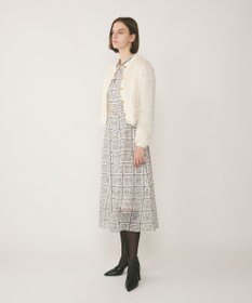 GRACE CONTINENTAL フリンジニットカーディガン