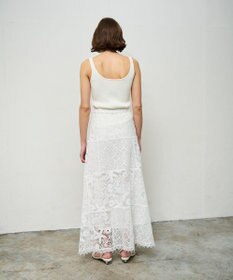 GRACE CONTINENTAL ケミカルレースパッチワークスカート