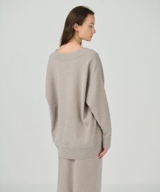 GRACE CONTINENTAL ラメVネックニットトップ