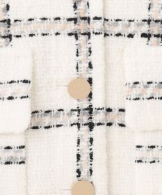 GRACE CONTINENTAL チェックツイードショートジャケット