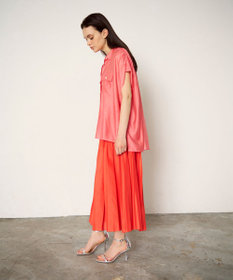 GRACE CONTINENTAL オーガンジープリーツスカート