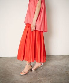 GRACE CONTINENTAL オーガンジープリーツスカート