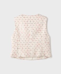 GRACE CONTINENTAL ツイードチェックジレ