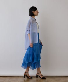 GRACE CONTINENTAL イレギュラープリーツスカート
