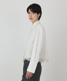 GRACE CONTINENTAL レースヘムシャツ