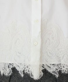 GRACE CONTINENTAL レースヘムシャツ