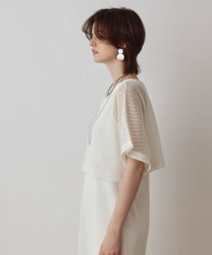 GRACE CONTINENTAL メッシュレイヤードワンピース