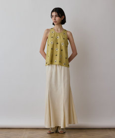 GRACE CONTINENTAL ビジューノースリーブトップ