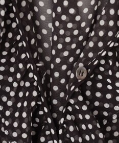 GRACE CONTINENTAL ドットラッフルブラウス