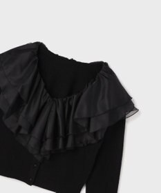 GRACE CONTINENTAL フリルニットカーディガン