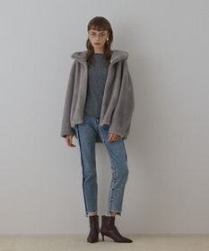 GRACE CONTINENTAL ラインスリムデニムパンツ