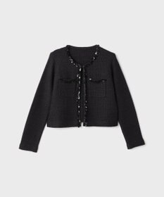 GRACE CONTINENTAL ブレードツイードニットジャケット