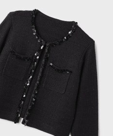 GRACE CONTINENTAL ブレードツイードニットジャケット