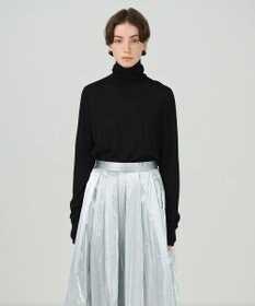 GRACE CONTINENTAL ハイネックニットトップ ブラック