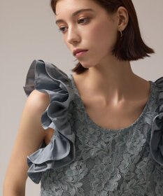 GRACE CONTINENTAL フリルレースワンピース