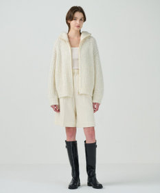 GRACE CONTINENTAL スパンコールニットブルゾン キナリ