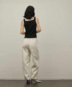 GRACE CONTINENTAL バイカラーリブニットノースリーブ