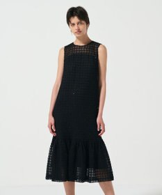 GRACE CONTINENTAL チュールチェックワンピース