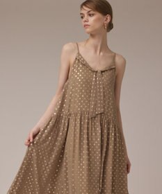 GRACE CONTINENTAL フォイルドットキャミワンピース