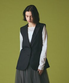 GRACE CONTINENTAL シルクツイルジレ ブラック