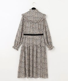 美品 グレースコンチネンタル レオパードフリルシャツワンピース 近年モデル 36 レオパードフリルシャツワンピース / GRACE CONTINENTAL | GRACE