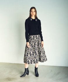 GRACE CONTINENTAL オーナメントジャガードスカート