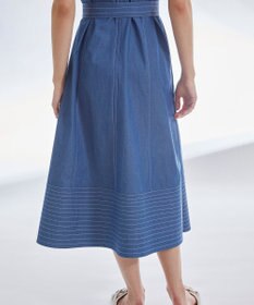 【新品タグ付き】 ダイアグラム ステッチ フレア サック ワンピース ロング ステッチフレアサックワンピース2 / GRACE CONTINENTAL | GRACE
