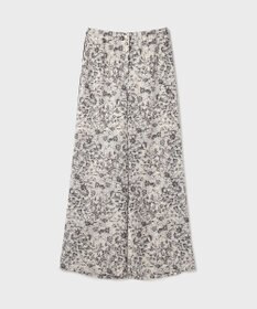 GRACE CONTINENTAL モノトーンフラワープリントパンツ