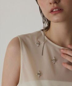 GRACE CONTINENTAL バルーンチュールトップ