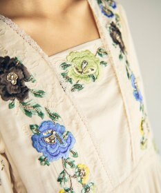 GRACE CONTINENTAL フラワー刺繍エスニックワンピース