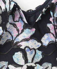 GRACE CONTINENTAL フラワー刺繍プリントトップ