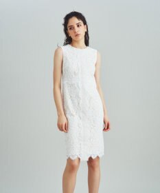 GRACE CONTINENTAL レースタイトドレス