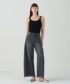 GRACE CONTINENTAL カーヴィデニムパンツ ブラック