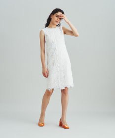 GRACE CONTINENTAL レースタイトドレス