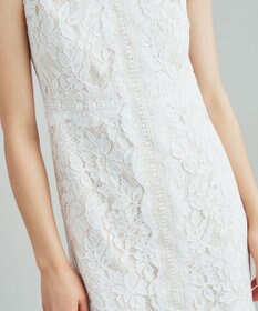 GRACE CONTINENTAL レースタイトドレス