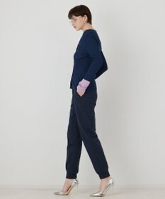 GRACE CONTINENTAL バイカラーリブニットカーディガン