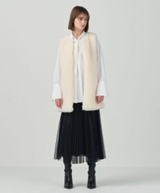 GRACE CONTINENTAL ウールボアコンビジレ キナリ