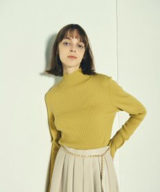 GRACE CONTINENTAL ビジューリブニットトップ