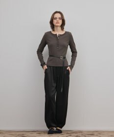 GRACE CONTINENTAL ヘンリーネックカットトップ