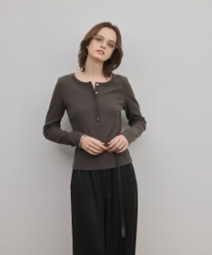 GRACE CONTINENTAL ヘンリーネックカットトップ