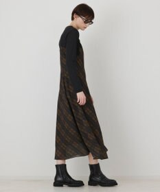 GRACE CONTINENTAL チェックプリントキャミワンピース