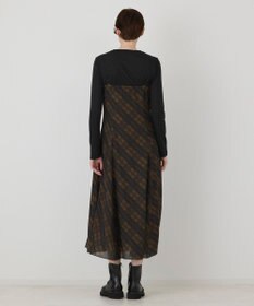 GRACE CONTINENTAL チェックプリントキャミワンピース