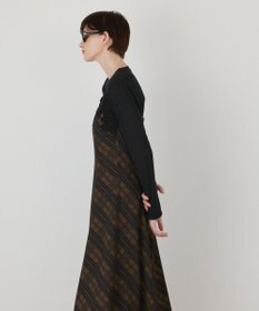 GRACE CONTINENTAL チェックプリントキャミワンピース